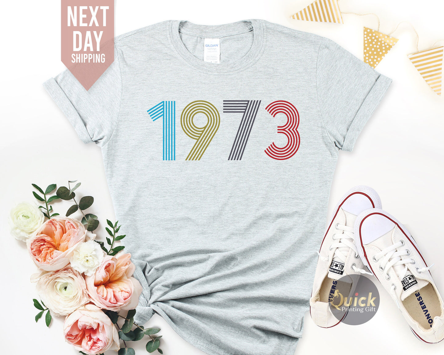 50th Birthday Shirts for Women, 1973 Birthday TShirt, 30th Birthday Gifts, Vintage Birthday gift shirt, Birthday Gift for Mum 2023