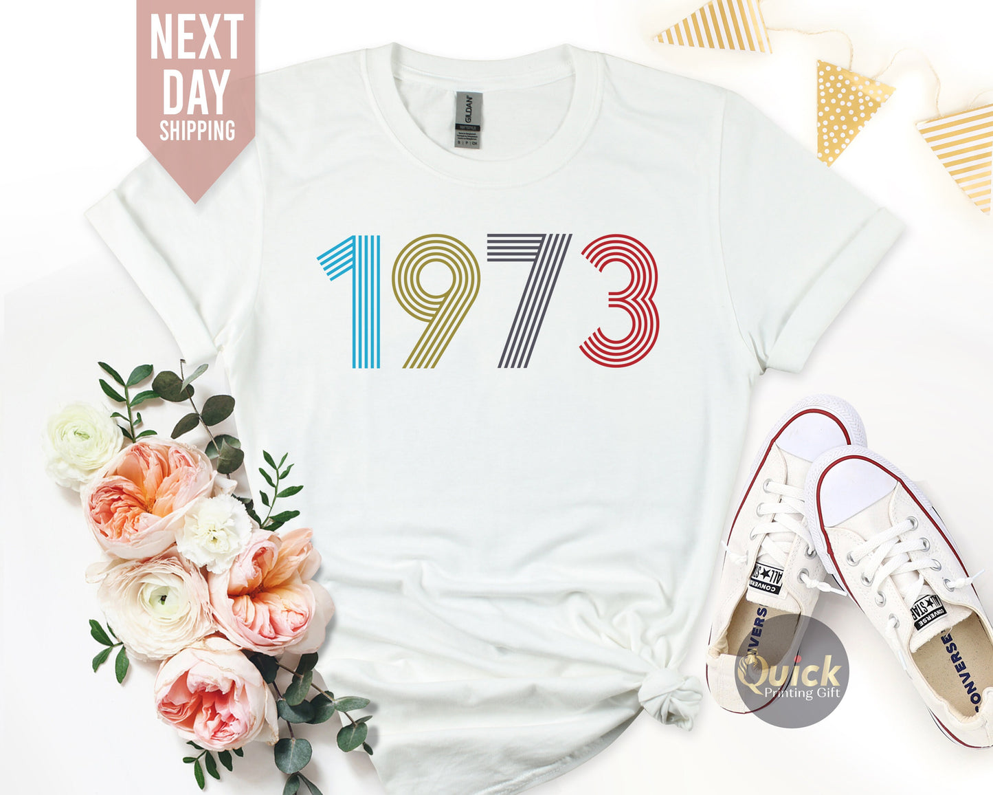 50th Birthday Shirts for Women, 1973 Birthday TShirt, 30th Birthday Gifts, Vintage Birthday gift shirt, Birthday Gift for Mum 2023