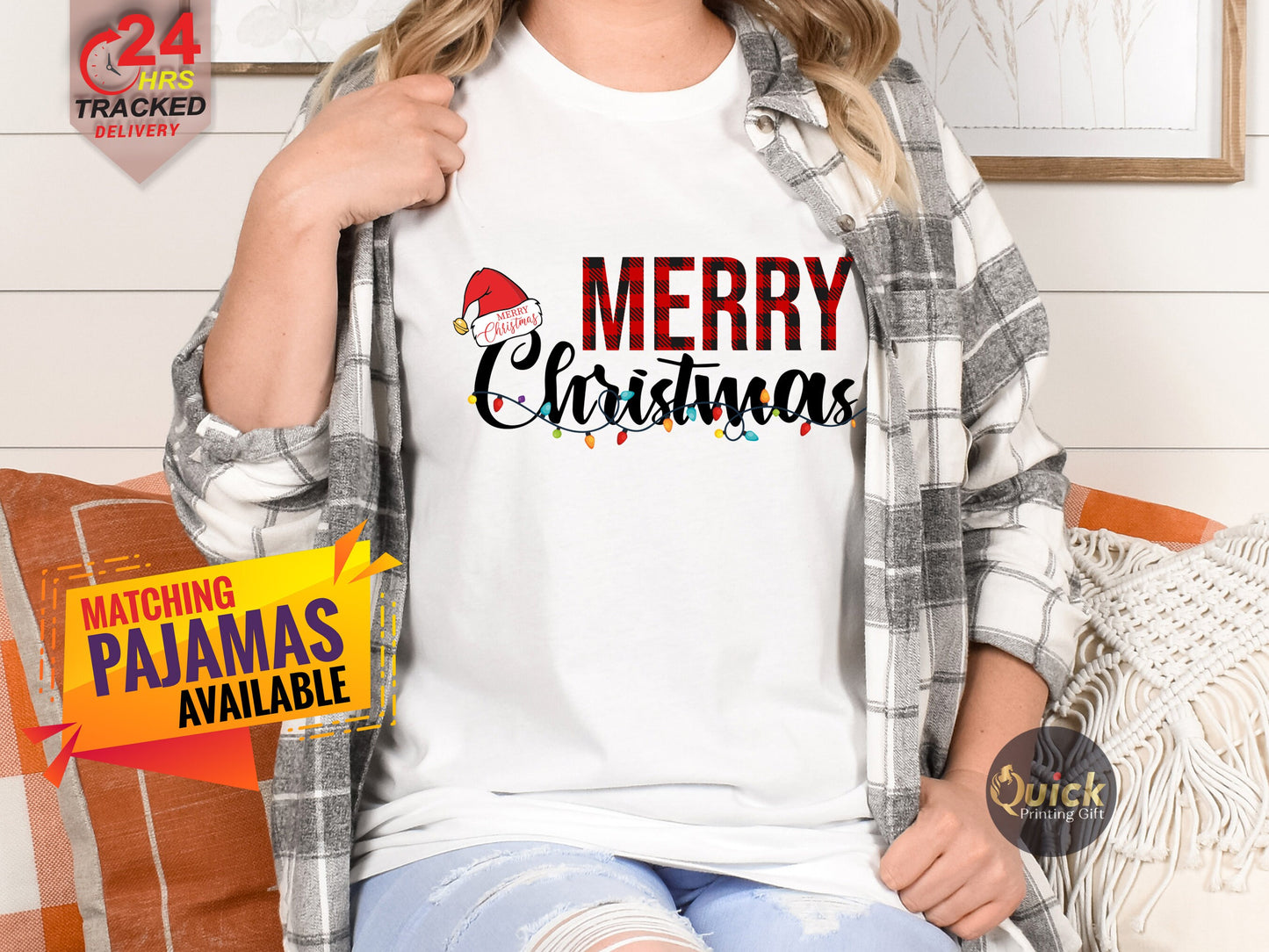 Merry Christmas shirt,Matching Xmas Tshirt Outfits family Gifts for Women Men, Holiday Christmas T shirts, Xmas kids t shirts gift UK