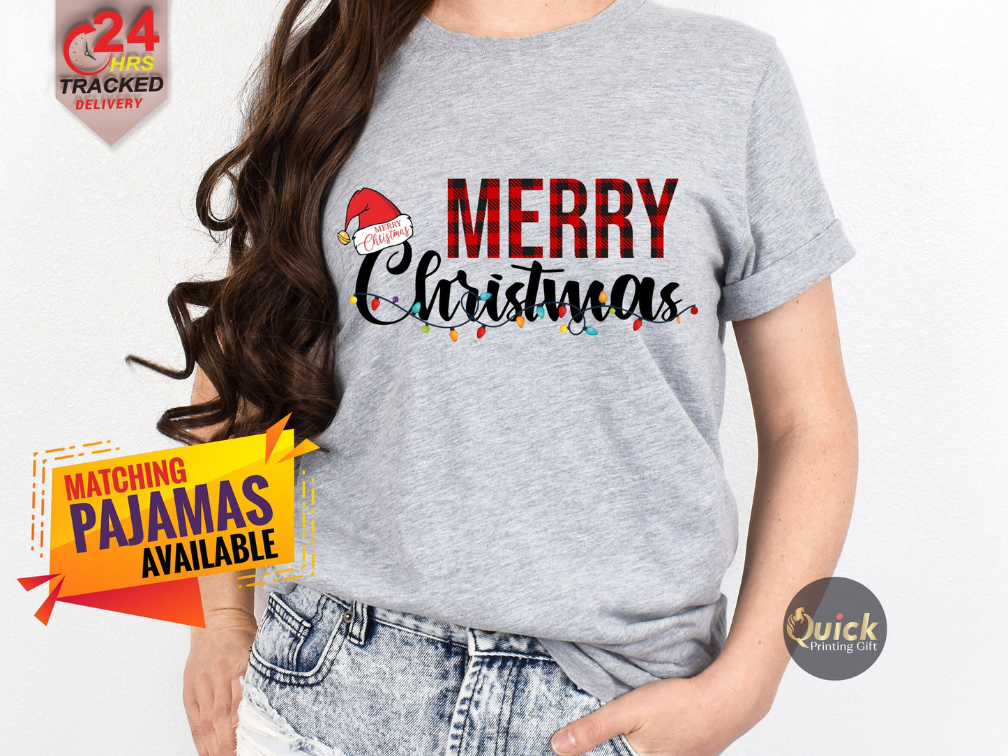 Merry Christmas shirt,Matching Xmas Tshirt Outfits family Gifts for Women Men, Holiday Christmas T shirts, Xmas kids t shirts gift UK