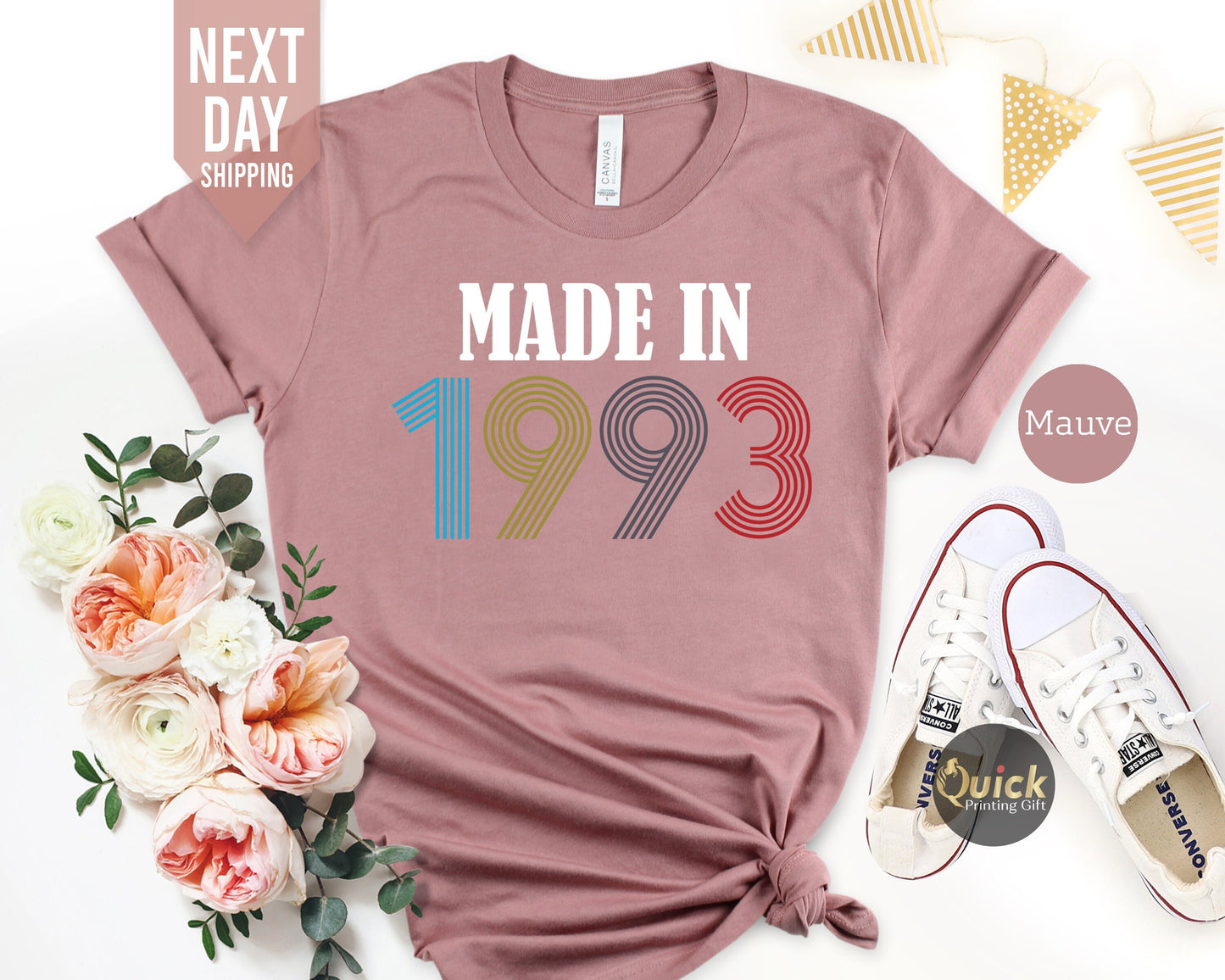 Made in 1993 Birhtday tshirt, 30th Birthday Gifts for Women, Vintage 1993 Birthday Shirt, 30th Birthday Tshirt, Birthday Gifts for Mum