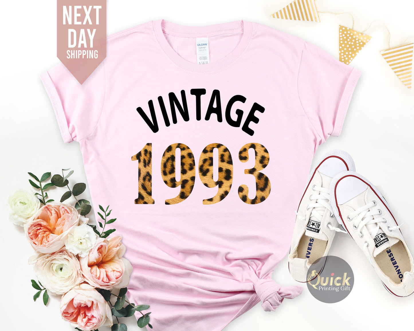 Vintage 1993 Birthday Shirt UK, Ladies 30th Birthday Shirt, 30th Birthday Party Shirt for Women, Custom Birthday Gifts for her