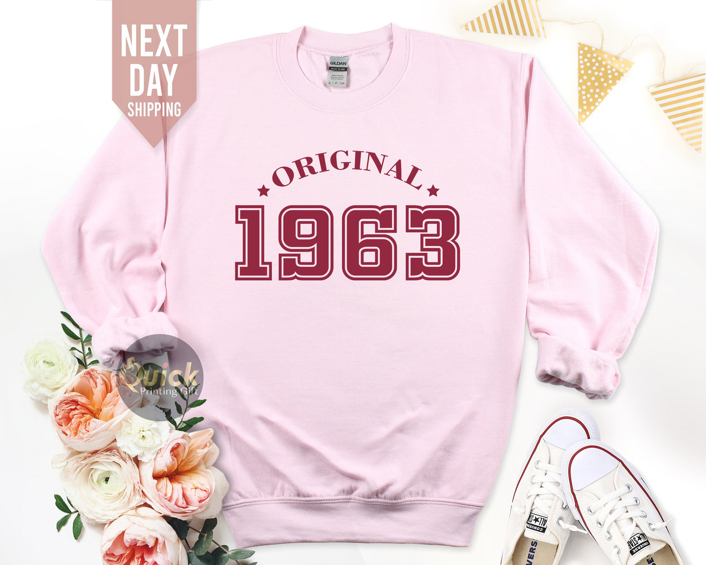 60th Birthday Sweatshirt 2023, 60th Birthday Gift for Women, Vintage Birthday 1963 Jumper for Women Men, Mothers Day  Gift for Mum Dad