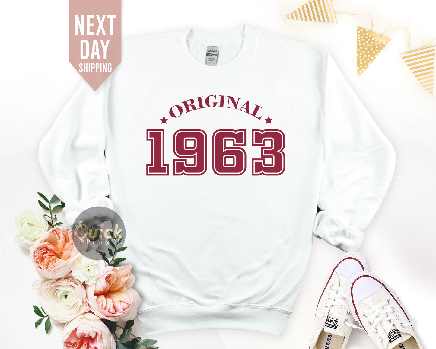 60th Birthday Sweatshirt 2023, 60th Birthday Gift for Women, Vintage Birthday 1963 Jumper for Women Men, Mothers Day  Gift for Mum Dad