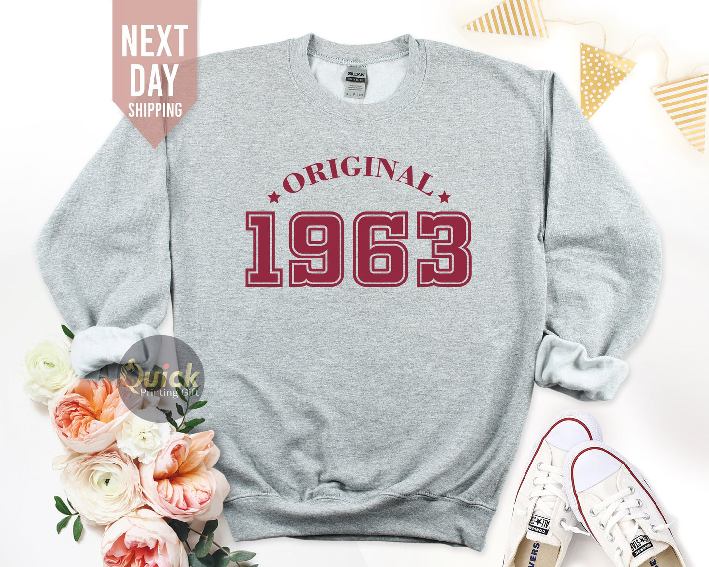 60th Birthday Sweatshirt 2023, 60th Birthday Gift for Women, Vintage Birthday 1963 Jumper for Women Men, Mothers Day  Gift for Mum Dad