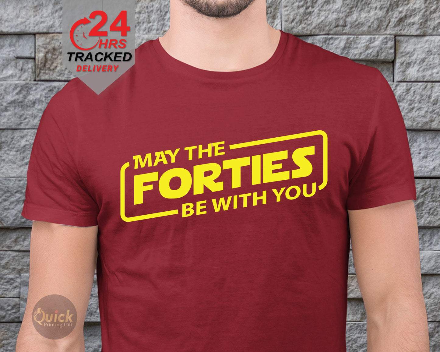 May the forties be with you T shirt, the ideal 40th birthday gift for men, 40th Birthday Gift For Men Him Dad Husband, 40 Year Old Man shirt