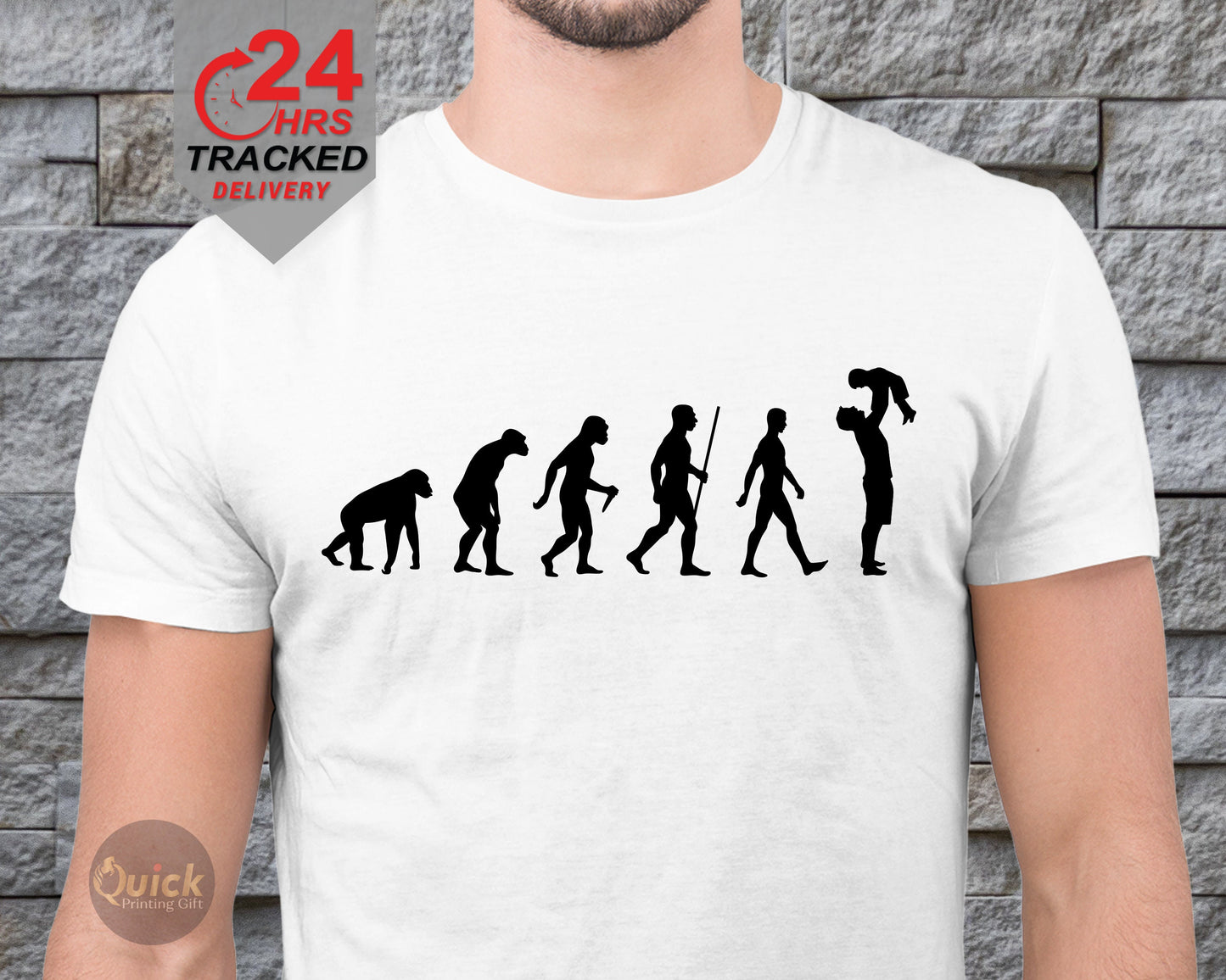 Evolution Of Dad T-shirt, Birthday Gift for Dad, New Dad Daddy Present, Fathers Day T Shirt,  Dad Fun Gift t, dad present from son daughter