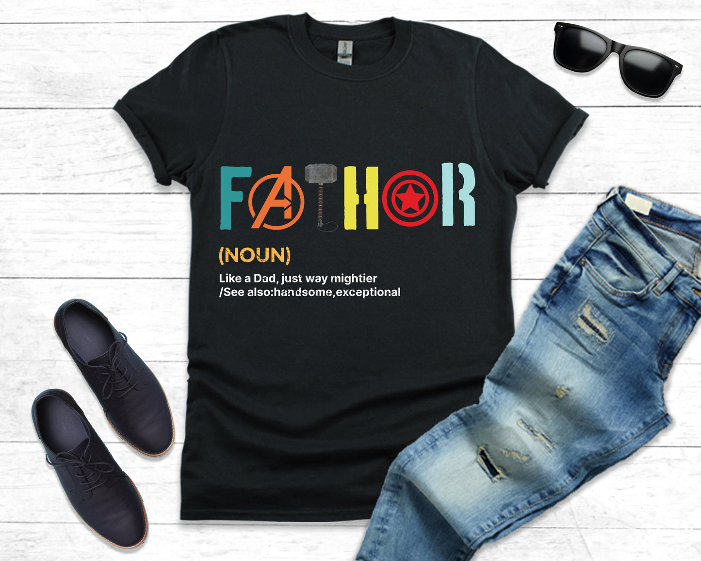 FATHOR NOUN Father's Day T-shirts, dad Top dad gaming funny Tshirt, Noun Like A Dad, Gift for him dad daddy, Fathers Day Gift Tee Shirt 2023