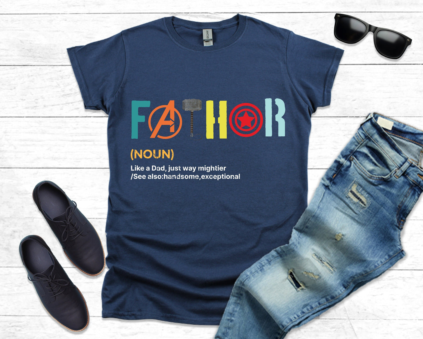 FATHOR NOUN Father's Day T-shirts, dad Top dad gaming funny Tshirt, Noun Like A Dad, Gift for him dad daddy, Fathers Day Gift Tee Shirt 2023
