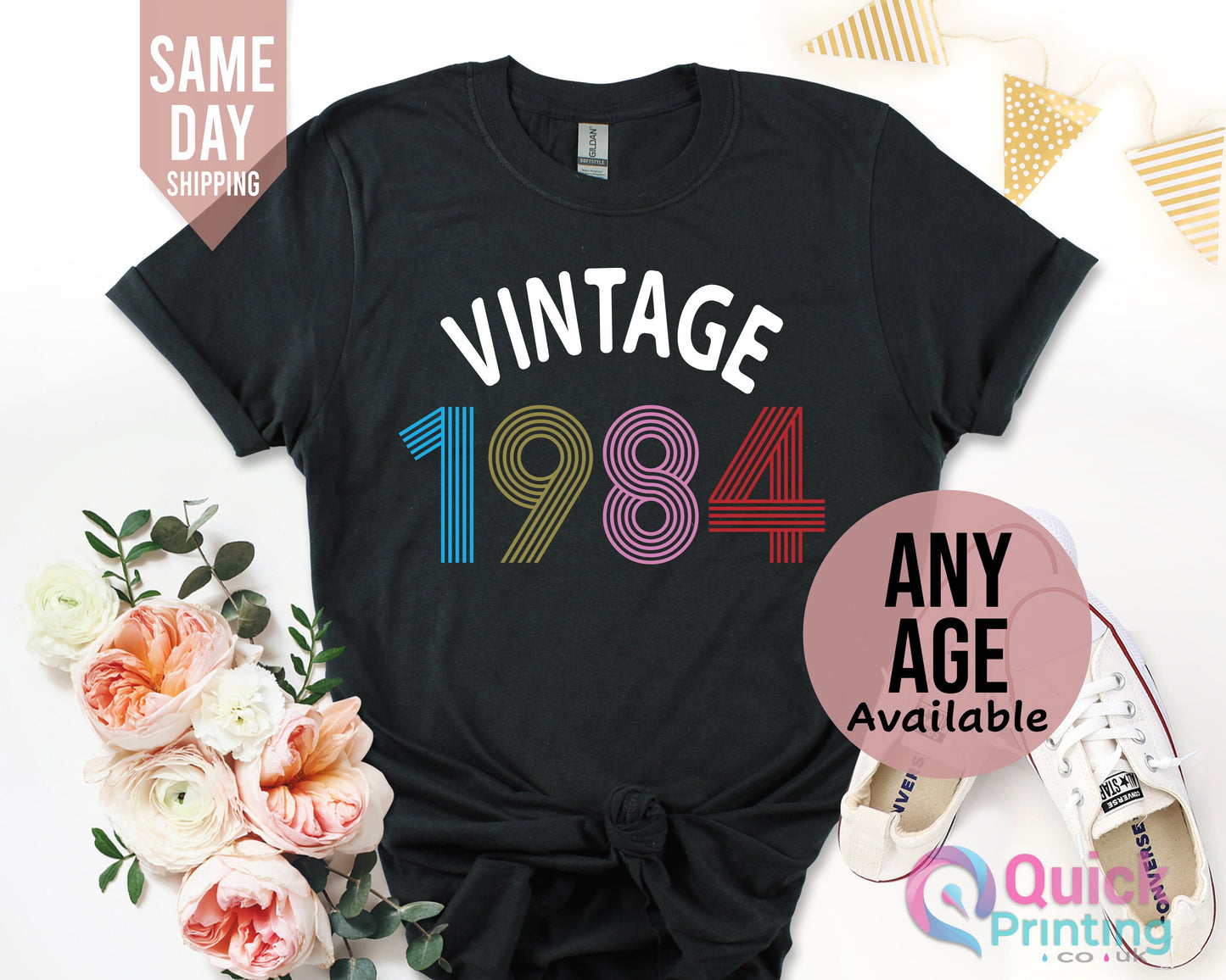 Ladies 40th Birthday Shirt 2024, 1984 Vintage Birthday Shirt, 40th Birthday Gifts for women, Vintage Birthday gift shirt, Mum Birthday Gift