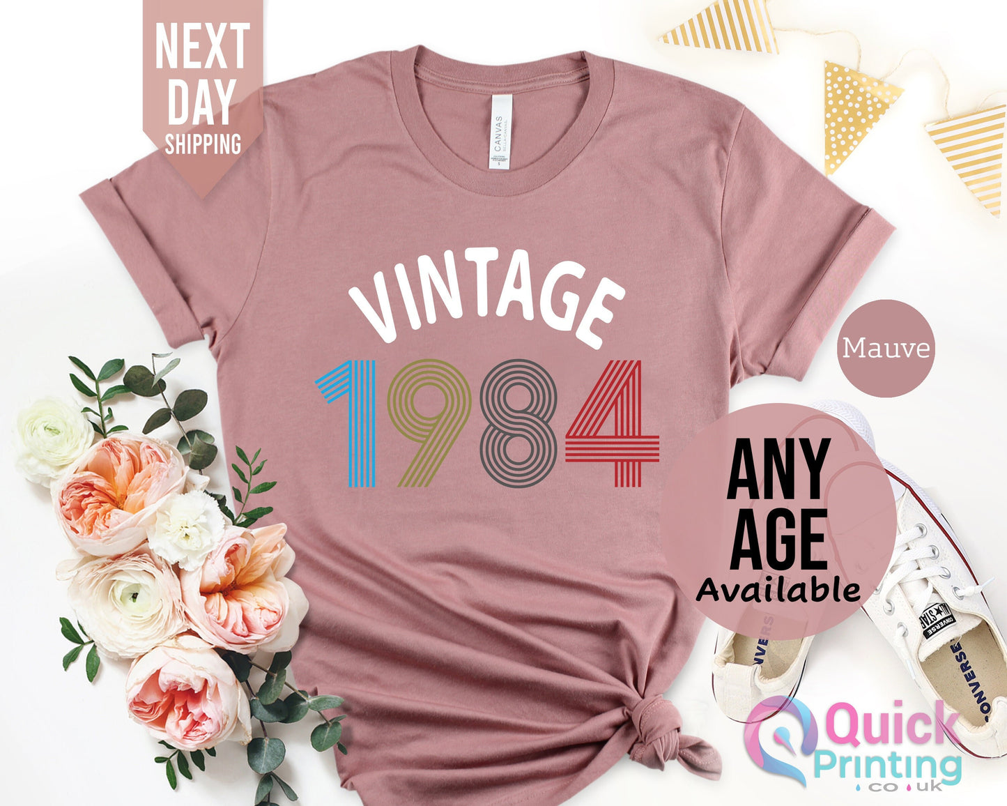 Ladies 40th Birthday Shirt 2024, 1984 Vintage Birthday Shirt, 40th Birthday Gifts for women, Vintage Birthday gift shirt, Mum Birthday Gift