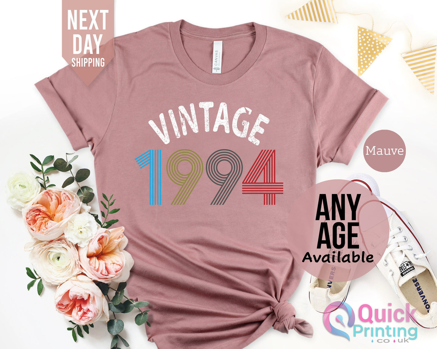 Ladies 30th Birthday T Shirt, 30th Birthday Gift her 1994 Vintage Birthday Shirt, Friends Birthday Gift Tops Tee 30th Birthday T-Shirt Women