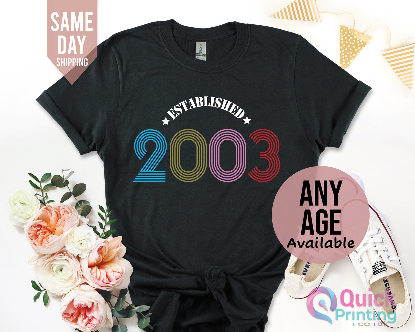 21st Birthday Gift for her, 21st Birthday Party Shirt for Girls Boys, 2003 Birthday Shirt, Birthday Gift 2023, Vingate 2003 Shirt, Birthday