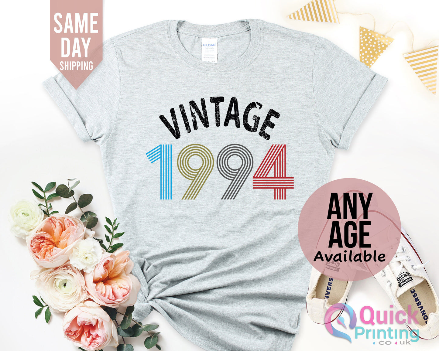Ladies 30th Birthday T Shirt, 30th Birthday Gift her 1994 Vintage Birthday Shirt, Friends Birthday Gift Tops Tee 30th Birthday T-Shirt Women